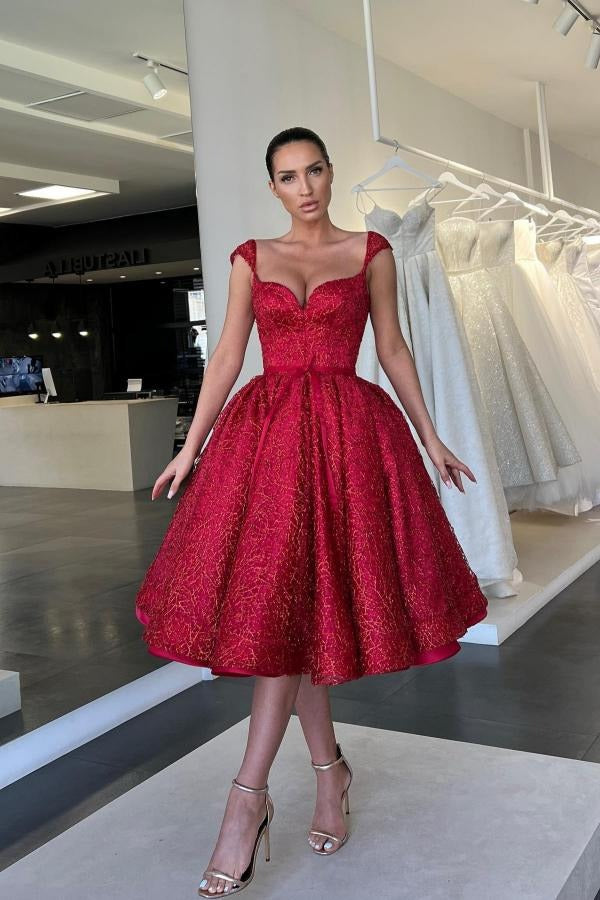 Elegant Short A-line Sweetheart Glitter Burgundy Cocktail Party Dresses Elegant Short A-line Sweetheart Glitter Burgundy Cocktail Party Dresses