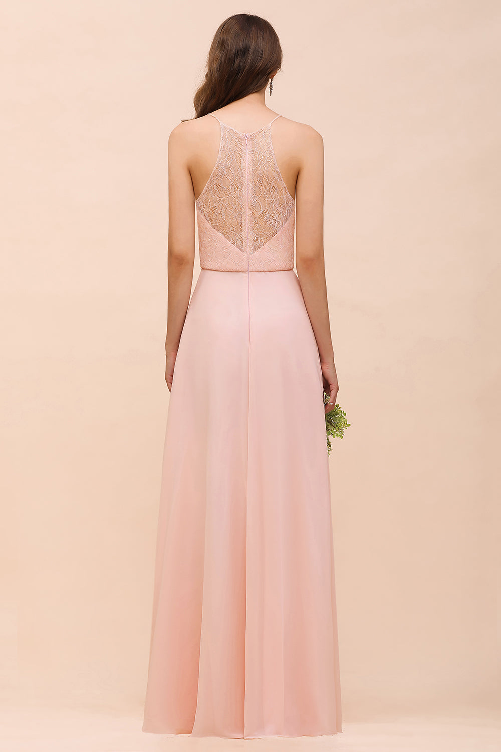Affordable Shealth Spaghetti Straps Chiffon Long Bridesmaid Dress with Lace Affordable Shealth Spaghetti Straps Chiffon Long Bridesmaid Dress with Lace