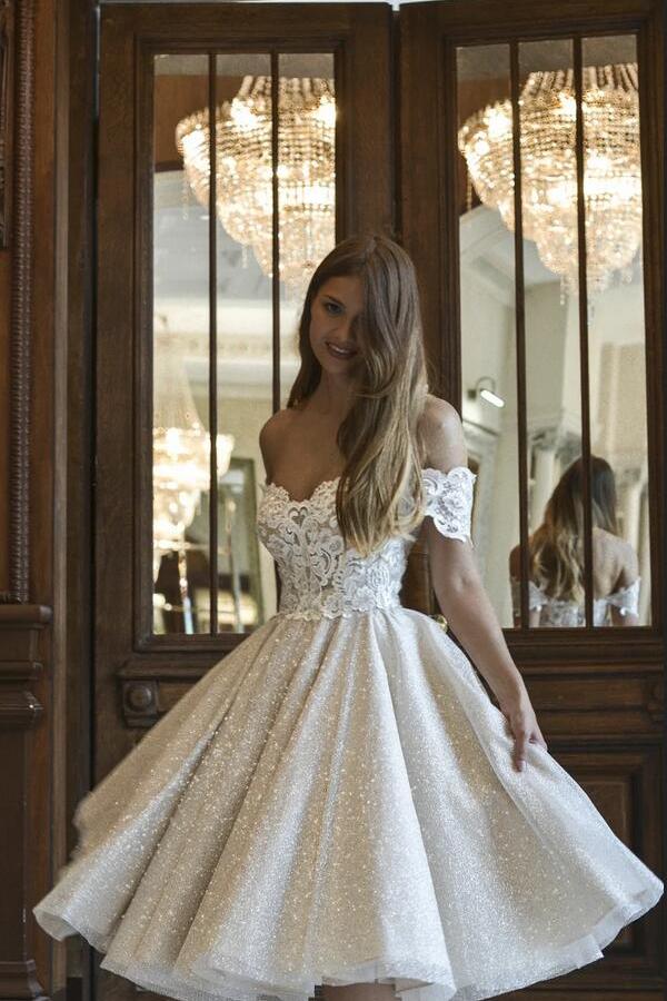 chinese dress ladies Long Wedding Dress, Detachable Wedding Dress, Off Shoulder Wedding Dre –  Dresses main image 0