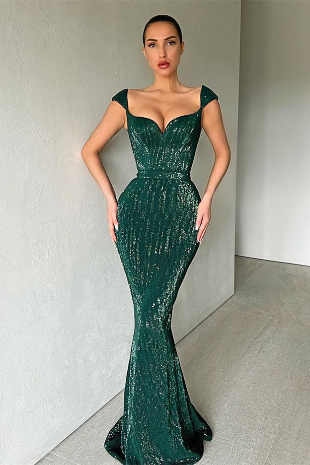 Dark Green Long Mermaid Sweetheart Formal Prom Dresses Dark Green Long Mermaid Sweetheart Formal Prom Dresses
