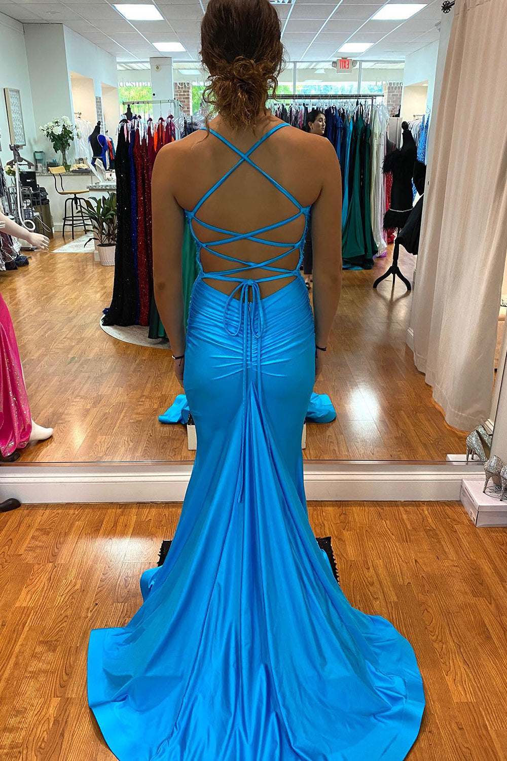 Charming Long Mermaid Sweetheart Backless Prom Dress Charming Long Mermaid Sweetheart Backless Prom Dress