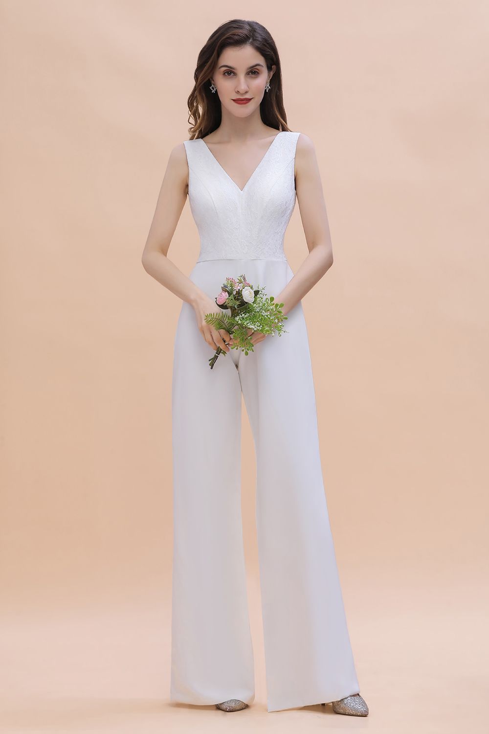 green emerald velvet dress Ladivine 7493 Bridesmaids Dress A Line Soft Satin Maxi Slit Dress Off The Shoulder Formal Bridesmaid 12 / Sage main image 0
