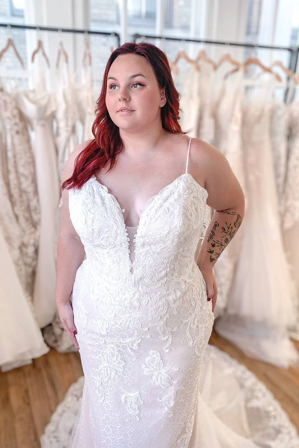 Classy Long Mermaid Appliques Lace Spaghetti Straps Backless Wedding D BIZTUNNEL Classy Long Mermaid Appliques Lace Spaghetti Straps Backless Wedding D BIZTUNNEL