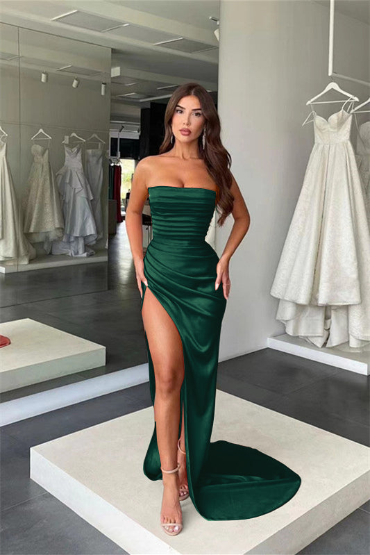 strapless open back dress Amarra 94014 neon pink prom dress at XO by Sophia's main image 1