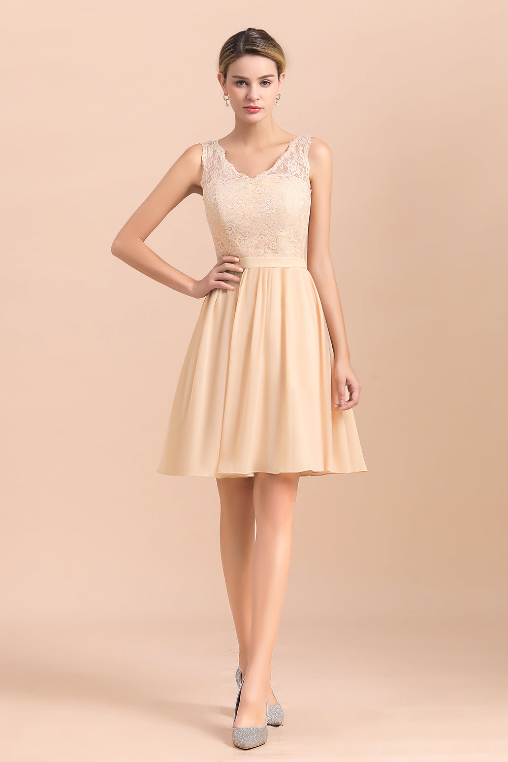 chinese dress ladies Amazon.com: Lace Party Dress for Women Short Sleeve Bridesmaid Dress Empire  Waist Party Dress Slim Draped Evening Dresses Beige : Clothing, Shoes &  Jewelry