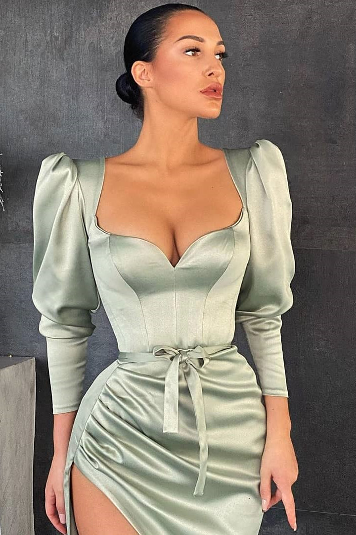 sachin and babi light blue dress Sought After Floral Knit Dress- Dusty Sage