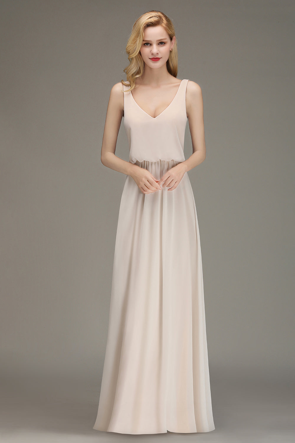elegant beige bridesmaid dresses Simply You Mini Dress and Cardigan Set - Taupe, Large | Hazel and Olive main image 0