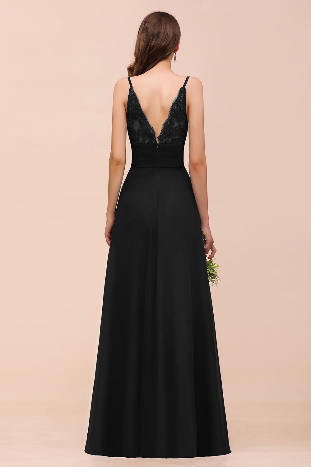 black bridesmaid dress sweetheart neckline Azazie Yazmin