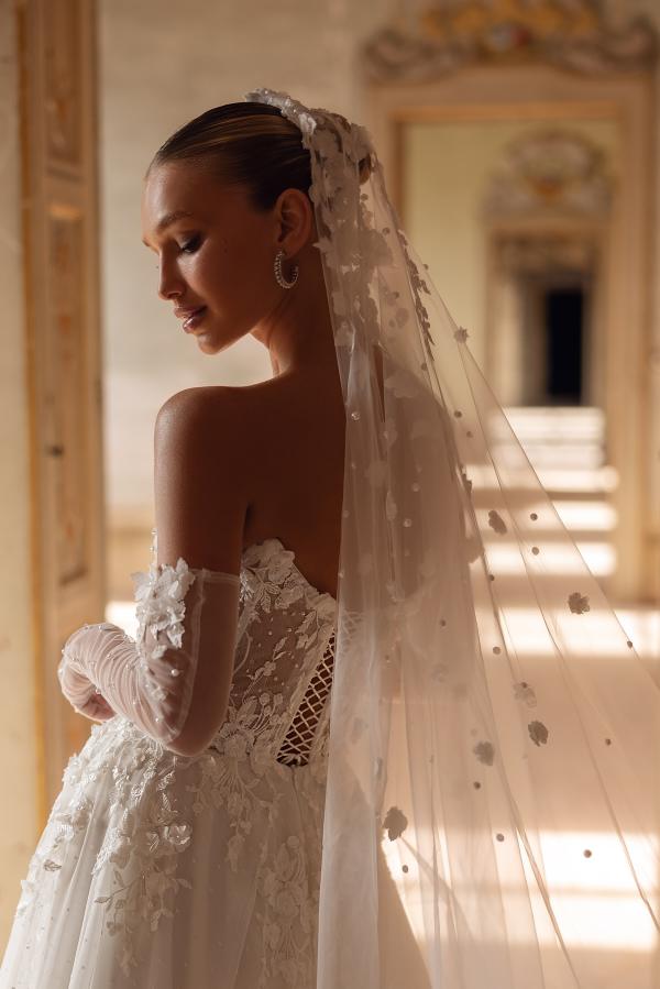 Elegant Ivory Long A-Line Strapless Lace Sweetheart Wedding Dresses Elegant Ivory Long A-Line Strapless Lace Sweetheart Wedding Dresses