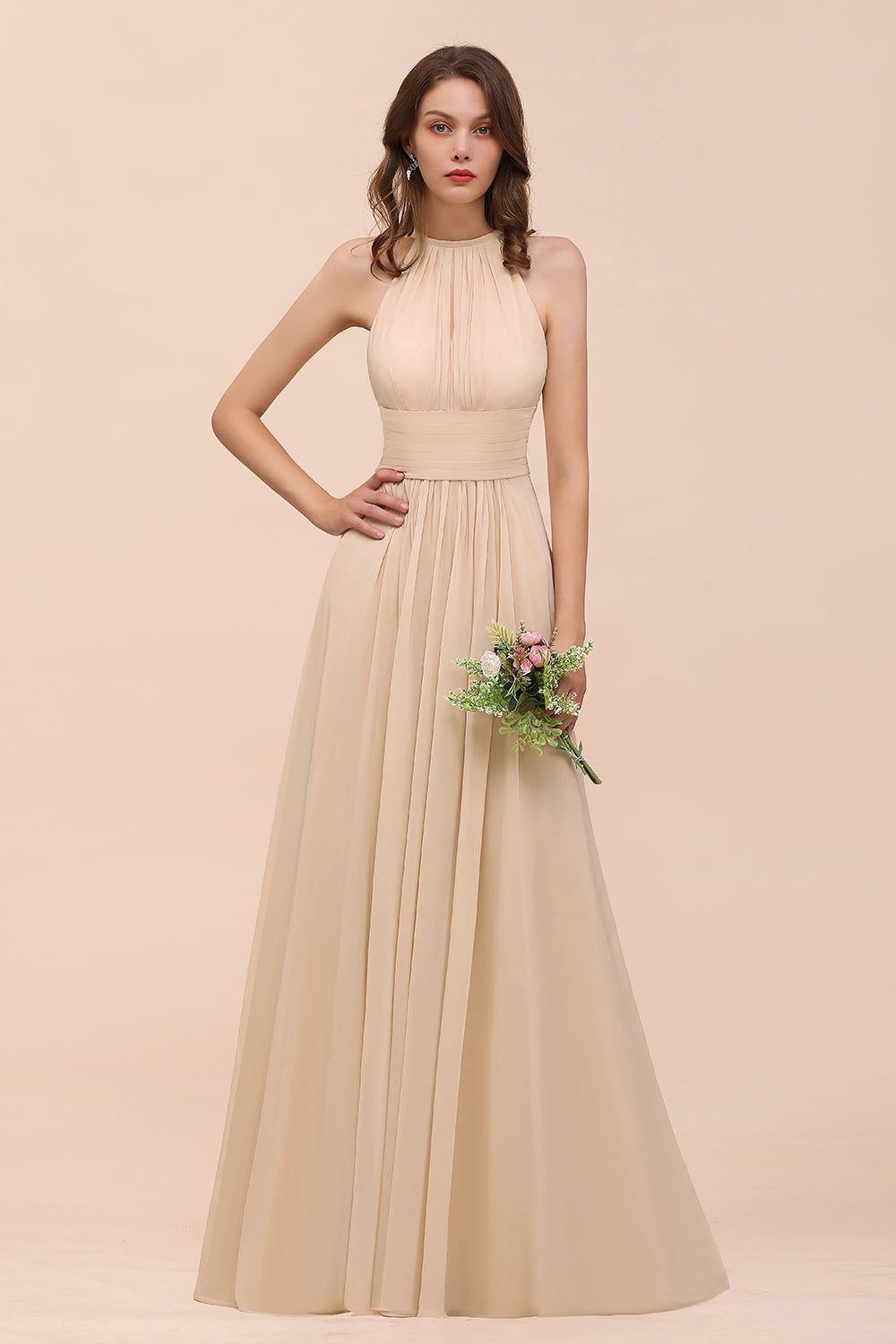 a line vs straight dress Mona A-line Straight across Milk Wedding dress
