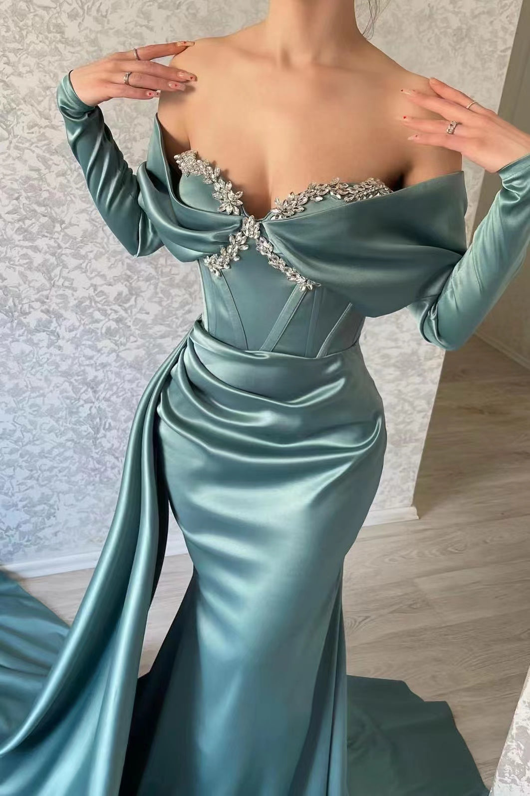 chinese dress ladies Unique Taffeta Mermaid Prom Evening Dresses main image 0