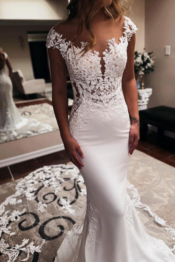 Elegent Long Mermaid Sweetheart Sleeveless Chapel Train Backless Wedding Dress Elegent Long Mermaid Sweetheart Sleeveless Chapel Train Backless Wedding Dress