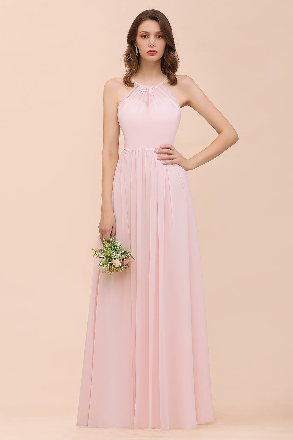 vintage lace halter neck wedding dress Halter Neckline Wedding Dress WL019 – Sparkly Gowns