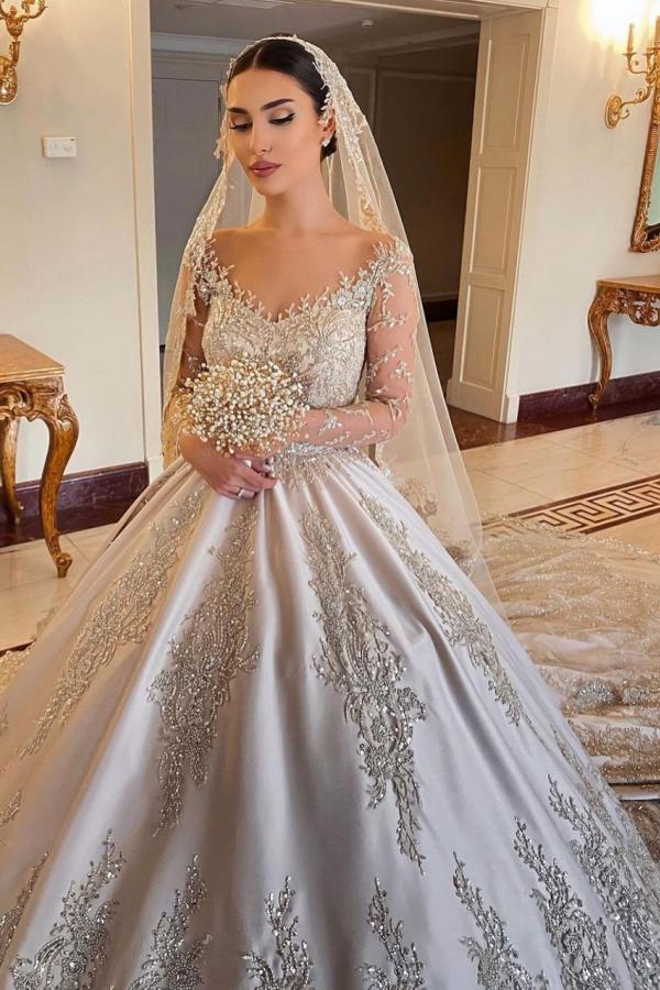 strapless open back dress Gorgeous Long Princess Sweetheart Beading Pearl Satin Wedding Dress wi –  BIZTUNNEL