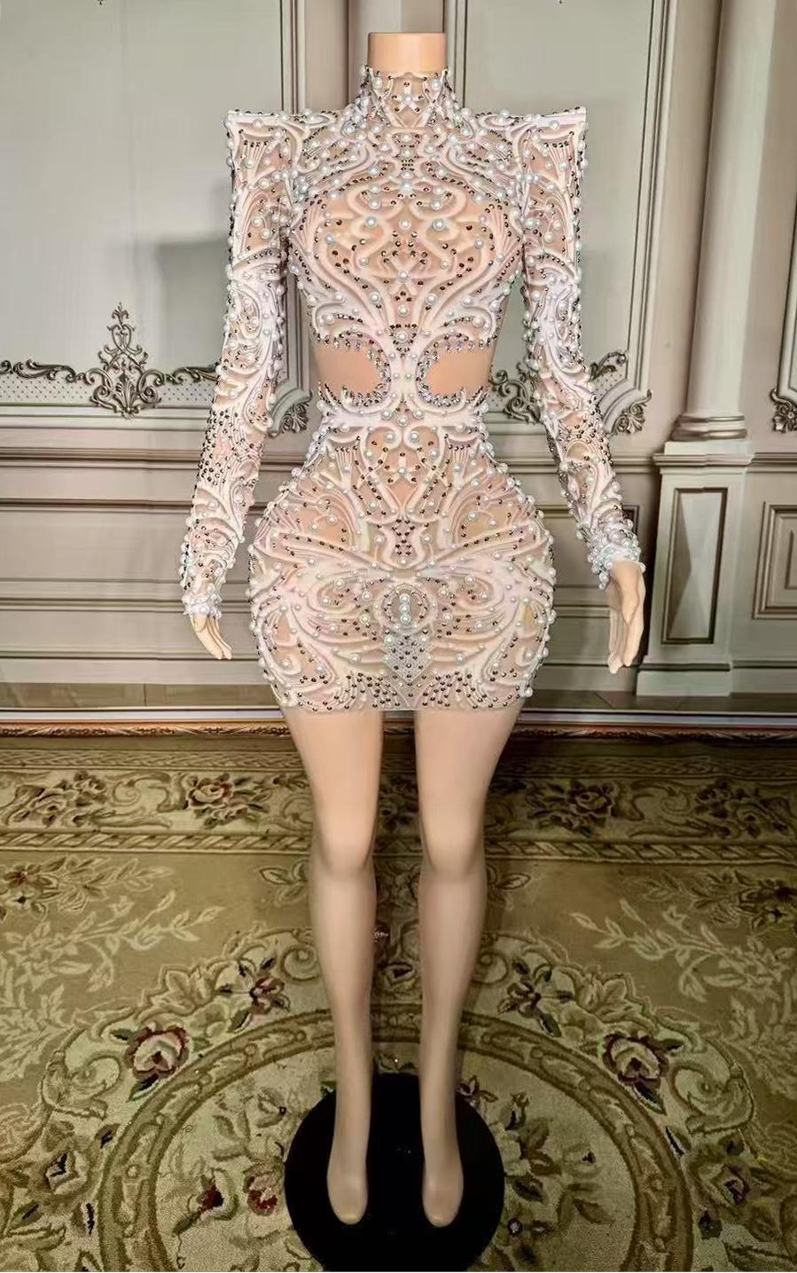 chinese dress ladies Skylar A Line Sweetheart Corset Homecoming Dress with Sleeves, Champagne / 6 main image 1