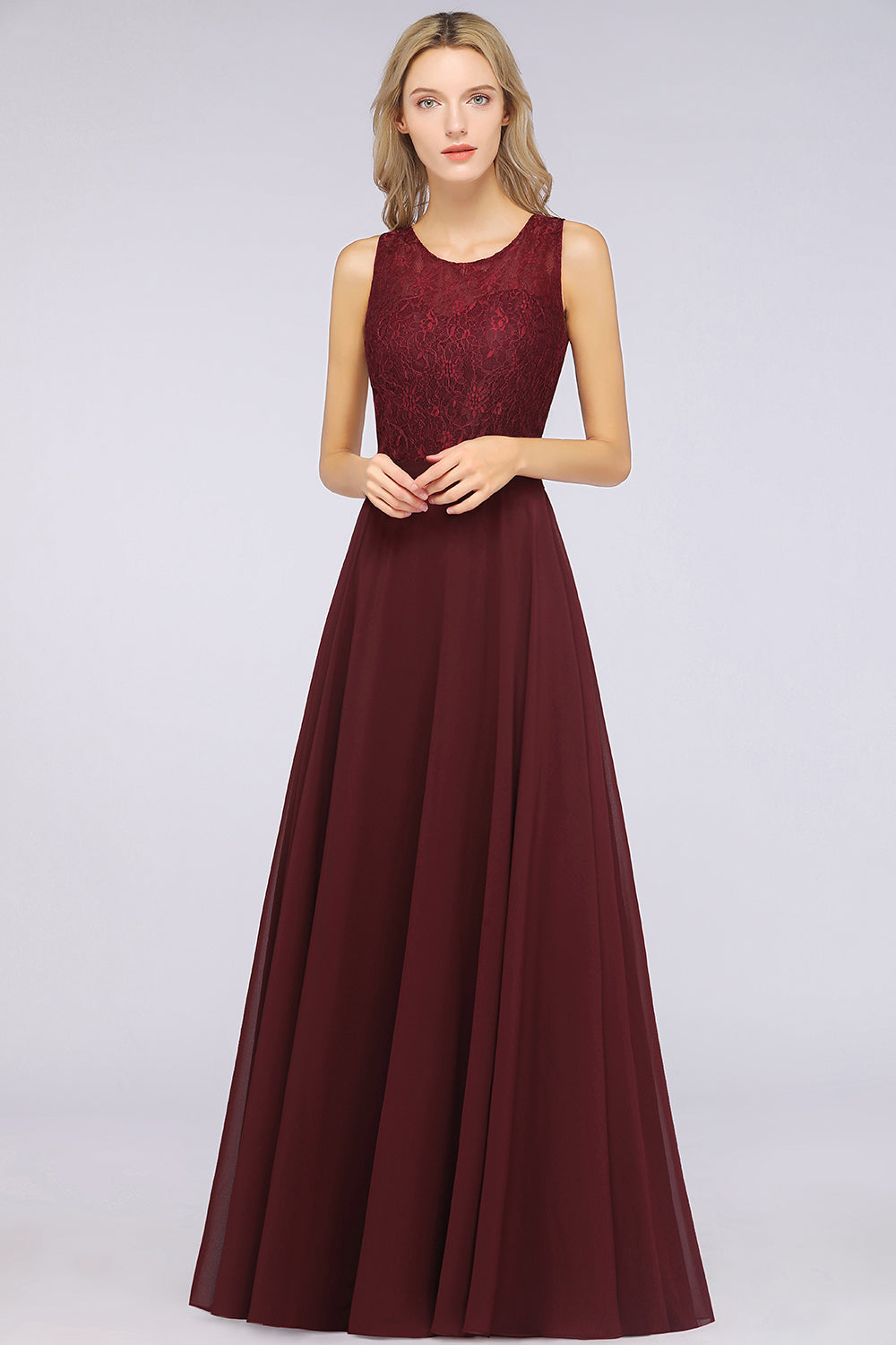 princess polly baby blue dress Yeona Burgundy Black-Tie Wedding Guest Maxi Dress main image 1
