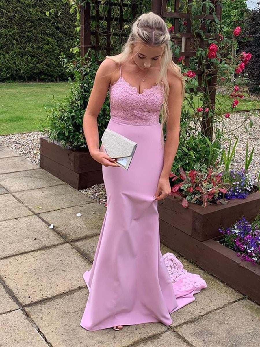white christmas dresses V Neck Black Mermaid Prom Dresses, Black Mermaid Formal Graduation Dre –  jbydress main image 1