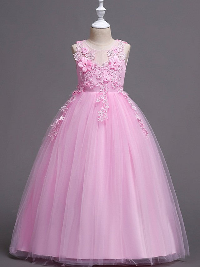 Ball Gown Tulle Princess Dress Long Prom Dress Evening Dress Birthday Dress main image 1