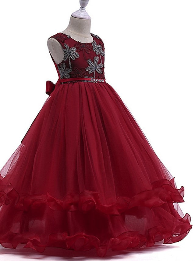 Long Princess Round Cotton Junior Bridesmaid Dress Tulle Flower Girl Dresses Long Princess Round Cotton Junior Bridesmaid Dress Tulle Flower Girl Dresses