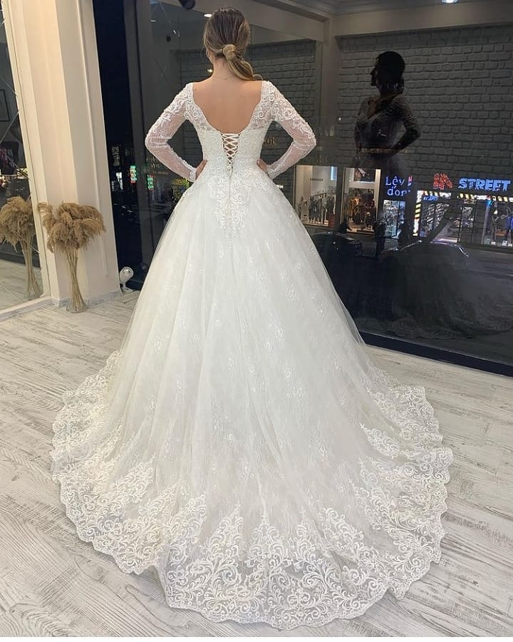 white cap sleeve lace dress Chi Chi Lace Wedding Dress with Short Sleeves in White, Size 10