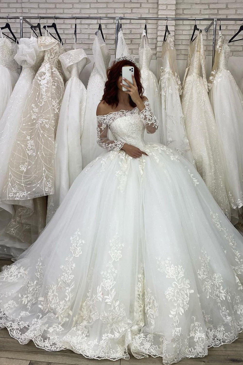 long sleeve off white dress Embellished Long Sleeve Backless Maxi Dress in White - 8 main image 1