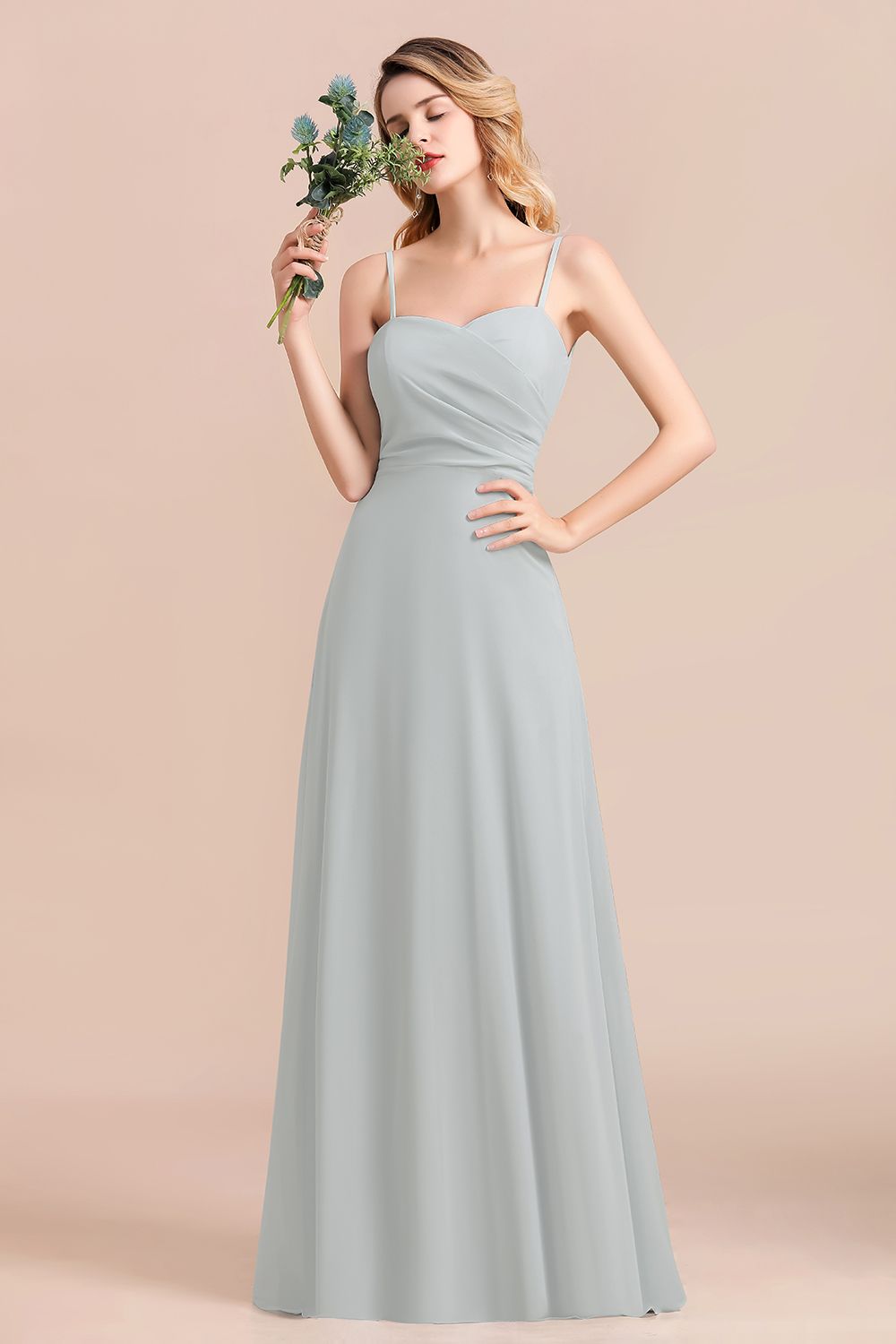 sachin and babi light blue dress Two Piece Chiffon Beading Mint Green Long Prom Dress PSK036 main image 1