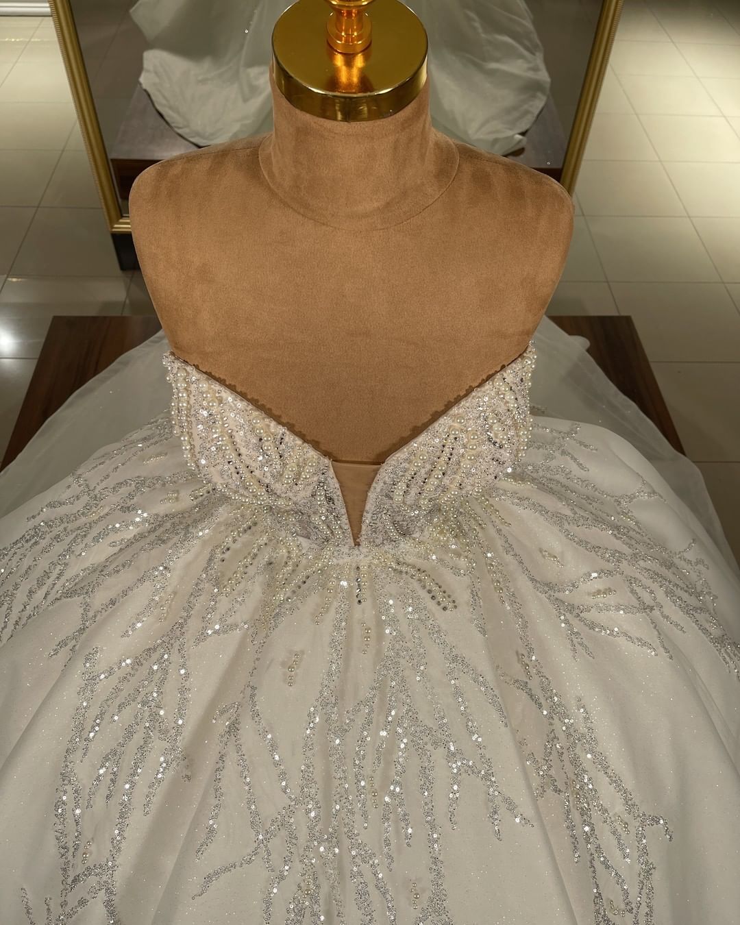 Luxury Long Ball Gown Sweetheart Glitter Wedding Dress Luxury Long Ball Gown Sweetheart Glitter Wedding Dress