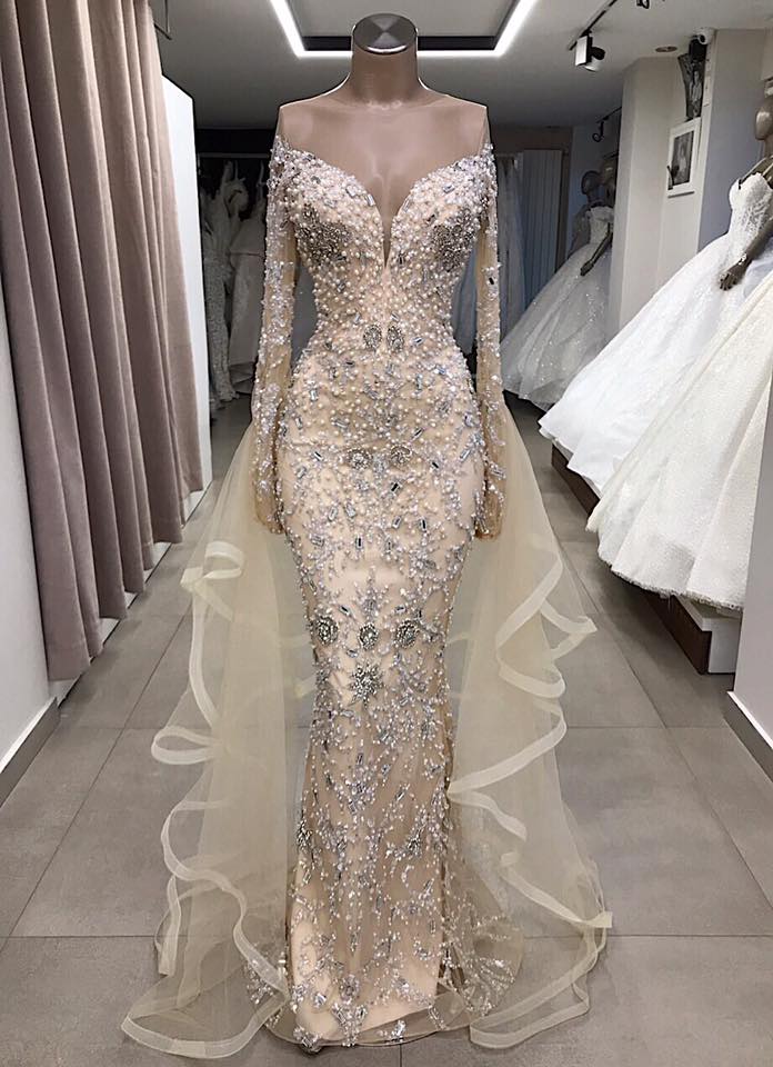 white and gold off the shoulder prom dress Off Shoulder Long Tulle Lace White Gold Prom Dress Ballgown Party Dres –  Hoprom main image 0