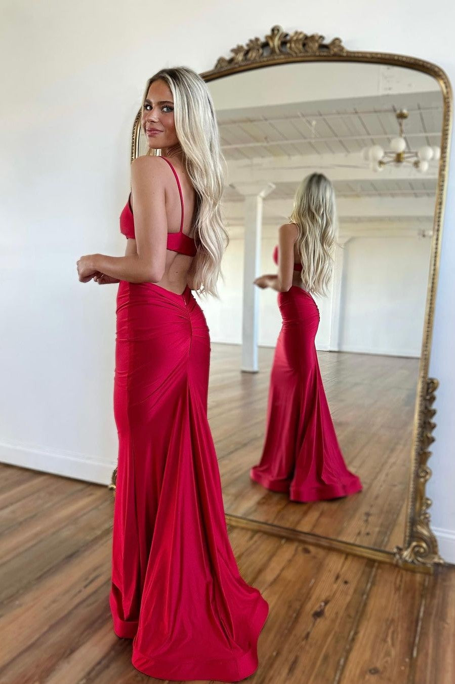 navy blue dress for baby girl Long Mermaid Sweetheart Luxurious Sequin Tulle Backless Prom Dress –  YESBABYONLINE main image 0