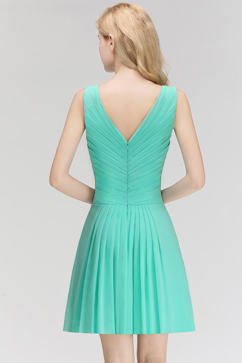 Sexy Short A-Line V-Neck Sleeveless Bridesmaid Dress Sexy Short A-Line V-Neck Sleeveless Bridesmaid Dress