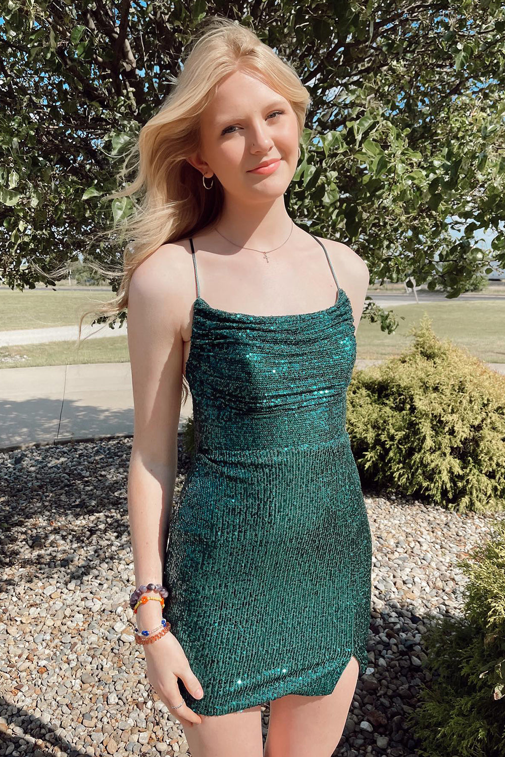 tight dark green hoco dress Sparkly Sequins Lace-Up Back Short Homecoming w – BIZTUNNEL View All Brands It features a V Cosplay The Princess Tiana Color:Navy Eyelet