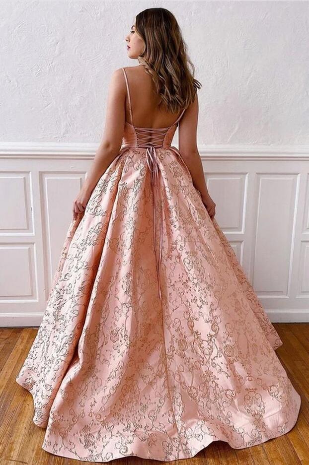 blue dress for baby girl Mermaid Sexy Prom Dress Vintage Backless Lace Prom Dress,Gold Sequin P   PreppyDress