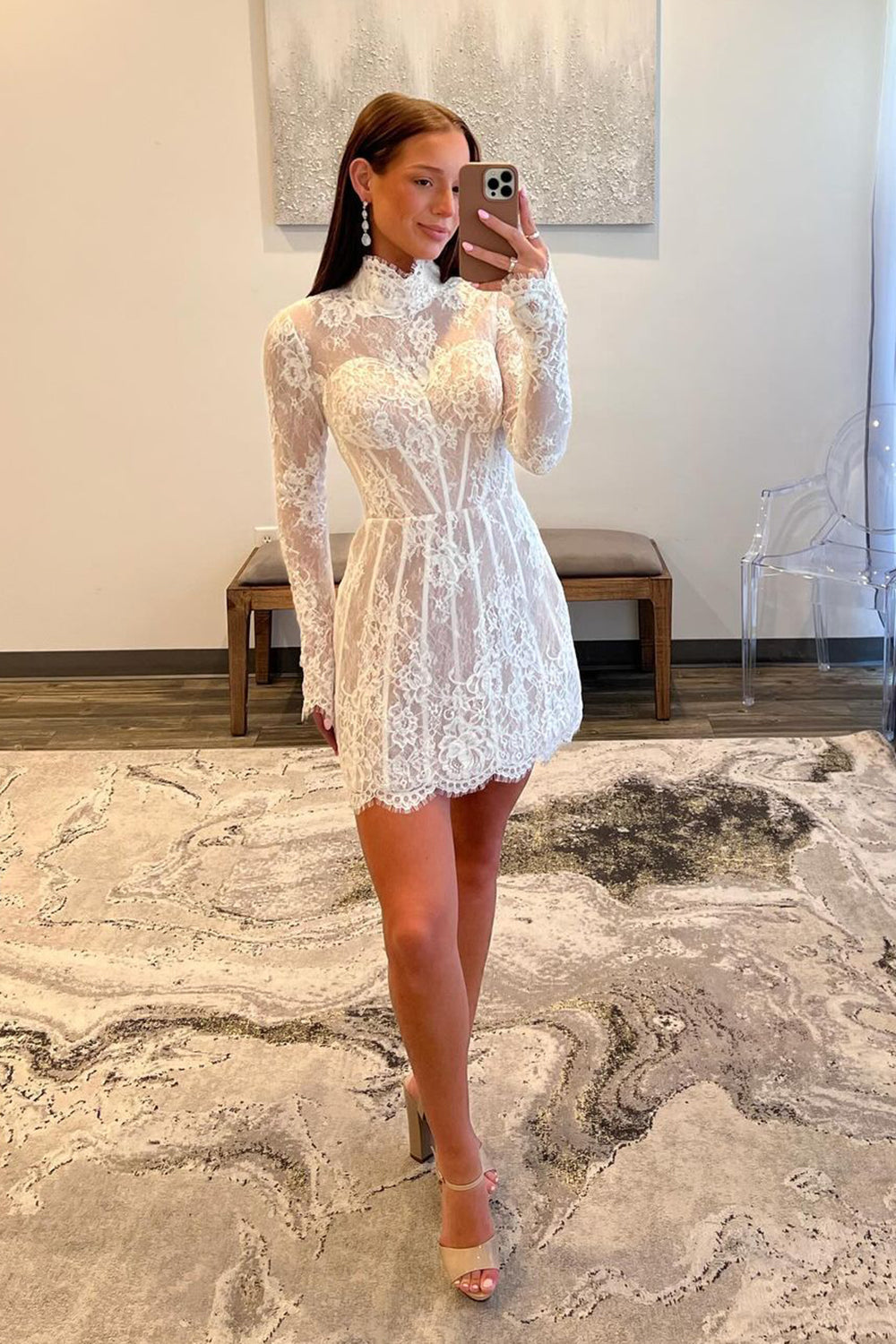 long sleeve short winter formal dresses Lovely Red Short Prom Dresses A Line Puff Long Sleeves Tiers Skirt Homecoming Graduation Dress fg5958
