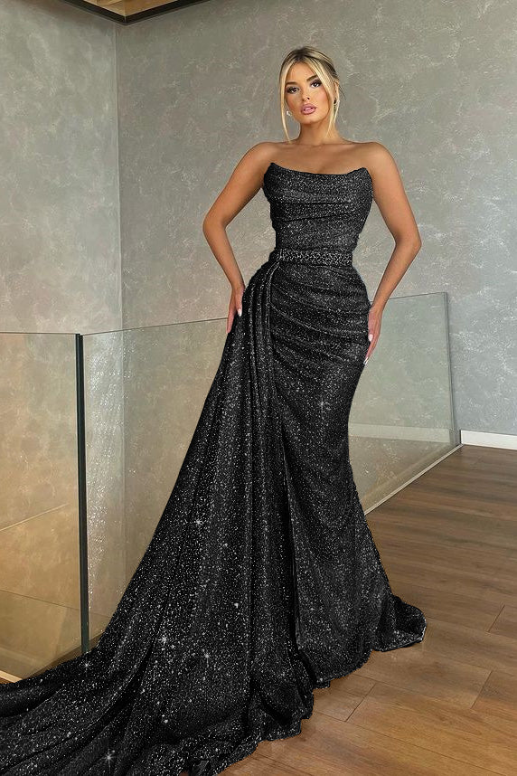 Biztunnel Baby_Blue_Sleeveless_Sequin_Strapless_Mermaid_Prom_Dress_with_Drape-6