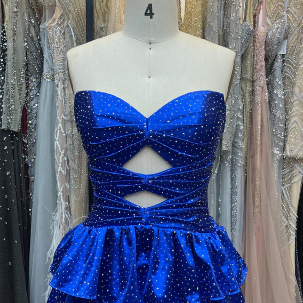 lace maxi dress blue Shona Joy - La Lune Back - Iceberg Color:Multi/Black polka dot maxi dress Our high school students blue dress is a