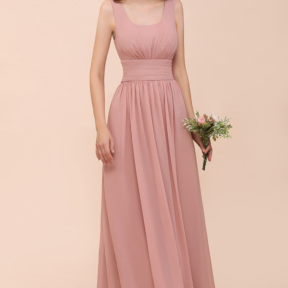 affordable long dresses Gorgeous Chiffon Flounced Crinkle Cold-shoulder Bridesmaid dresse so come add a great looking affordable dresses to your closet Elegant Dresses Affordable Evening Dress