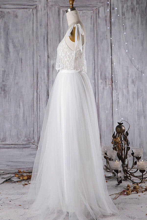 Affordable Long A-Line Sweetheart Tulle Lace Backless Wedding Dress Affordable Long A-Line Sweetheart Tulle Lace Backless Wedding Dress