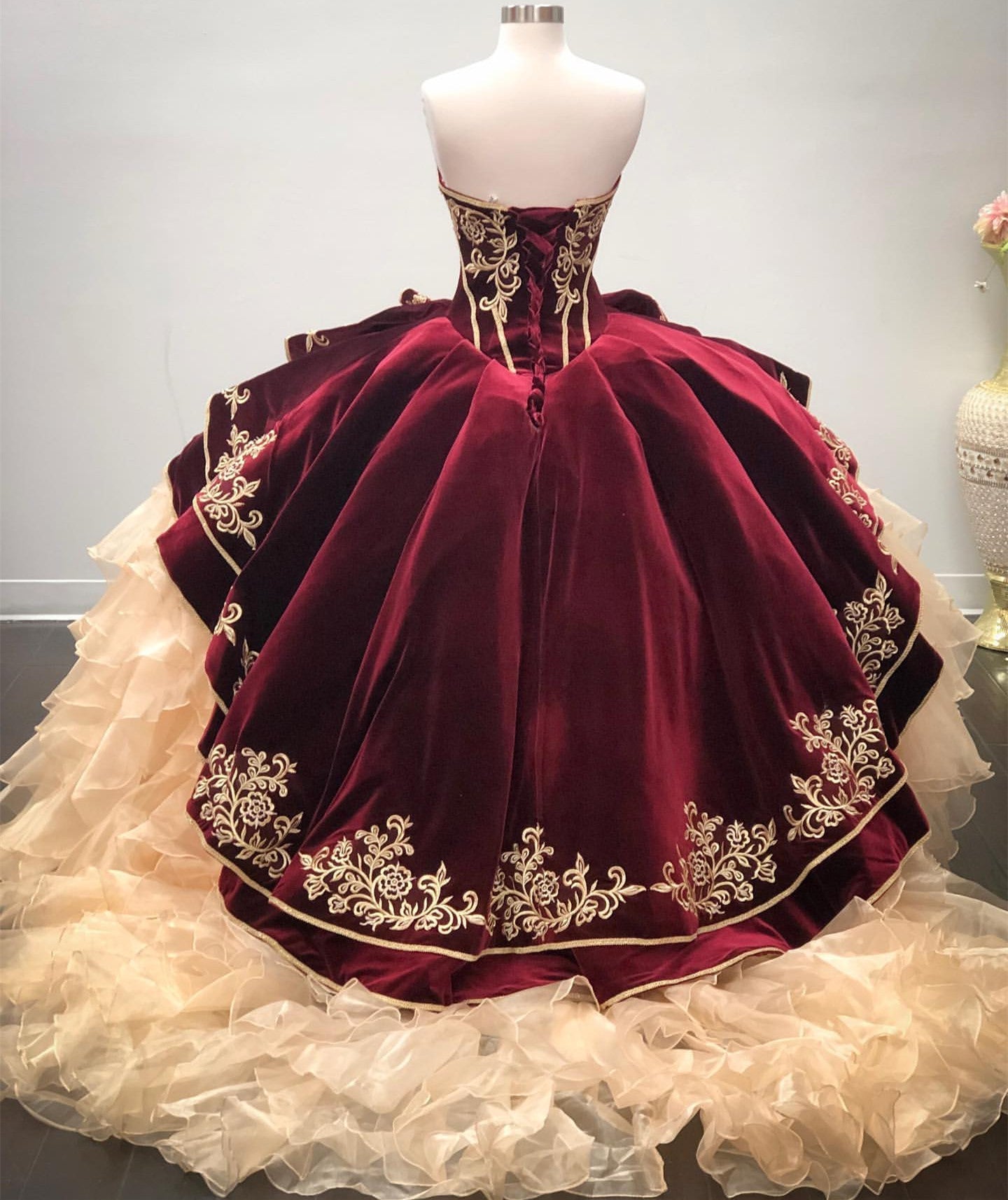 Charger l&amp;#39;image dans la galerie, Best Long Ball Gown Sweetheart Organza Quinceanera Dress-BIZTUNNEL
