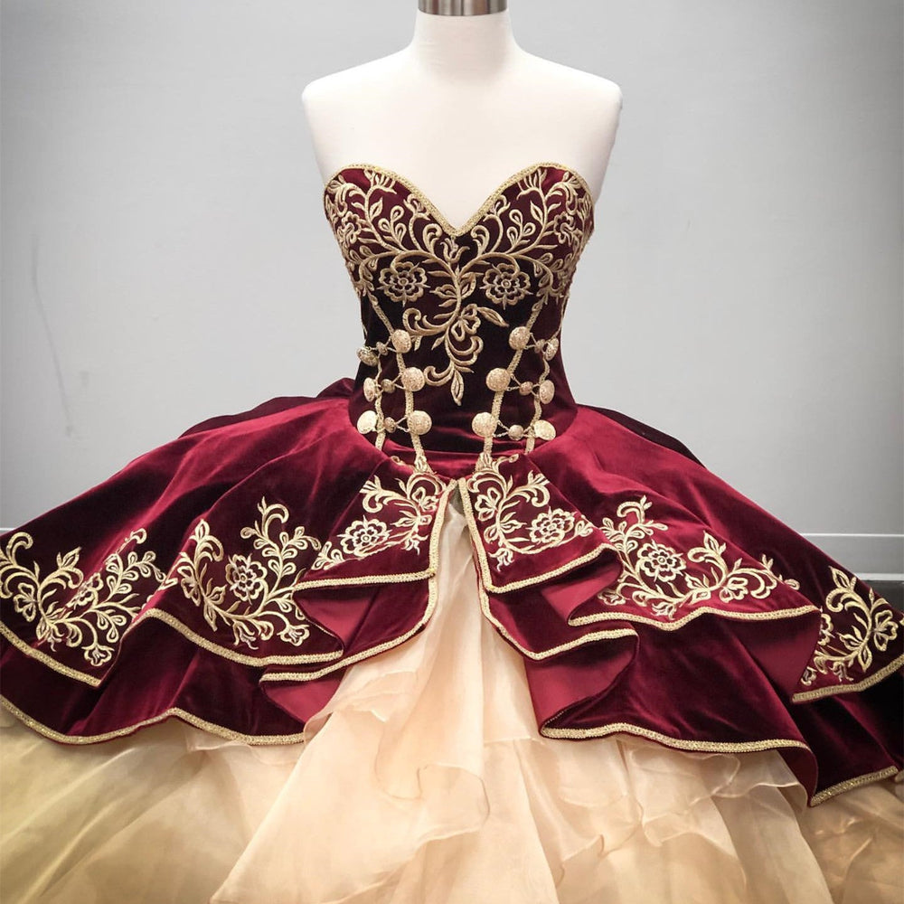 
                  
                    Best Long Ball Gown Sweetheart Organza Quinceanera Dress-BIZTUNNEL
                  
                