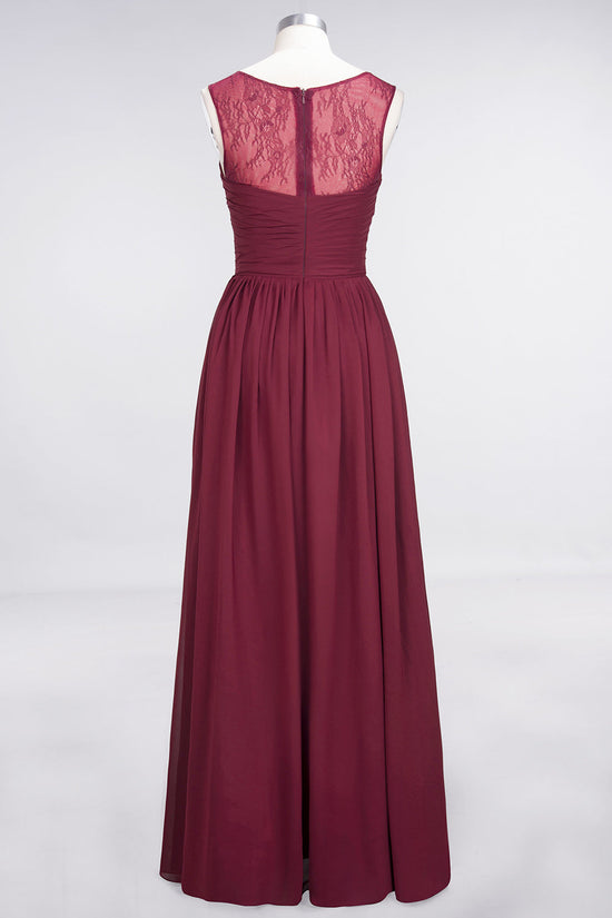 Wide Waistband Tulle Ruffled Skirt A-Line Dress Burgundy main image 1