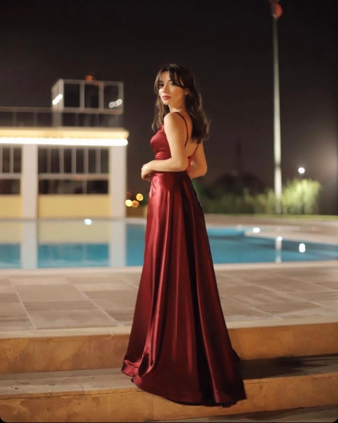 Burgundy Long A-line V-neck Backless Prom Dress With Slit Burgundy Long A-line V-neck Backless Prom Dress With Slit