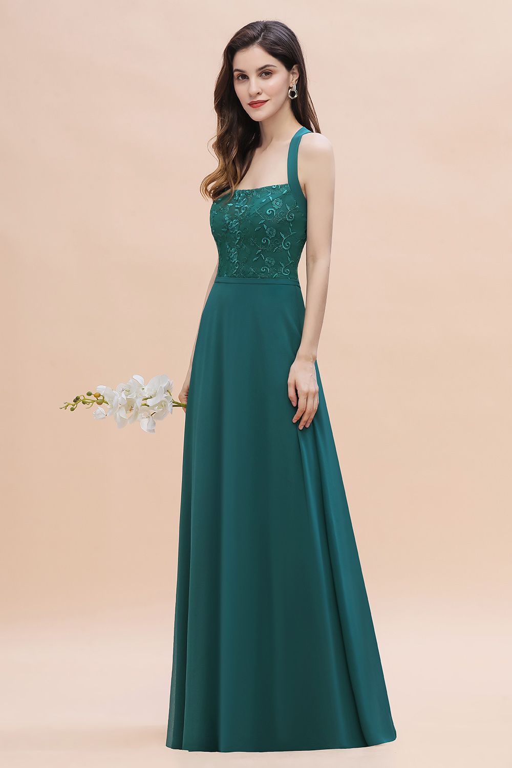 wide strap halter dress Spring Fashionable Elegant Wide Strap Halter Neck Backless Dress