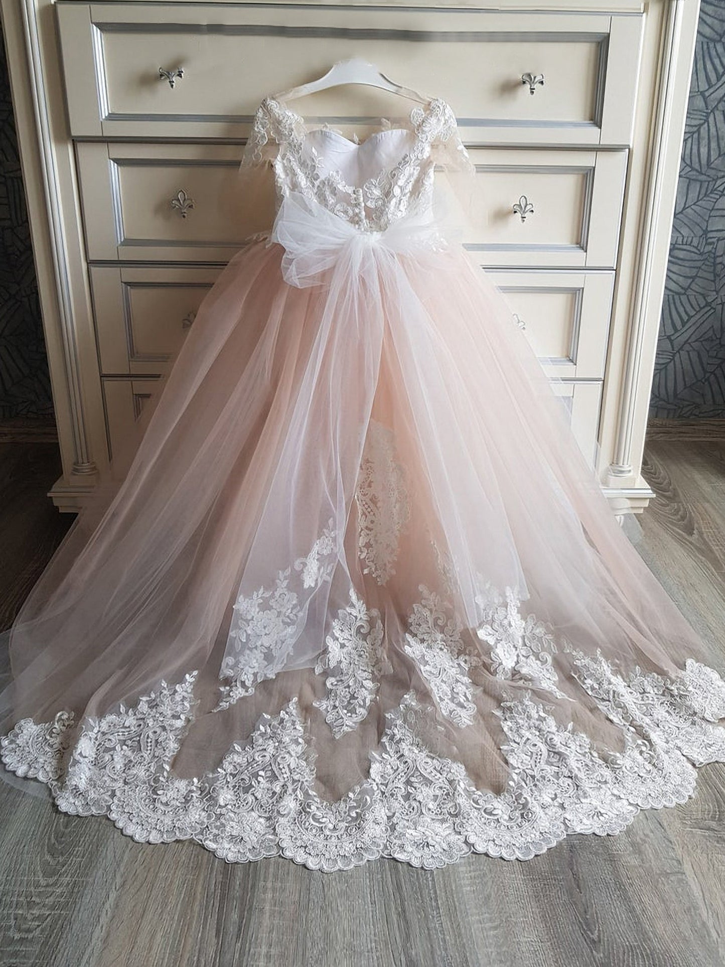 Cute Long Princess Boho Flower Girl Dresses with Sleeves – BIZTUNNEL