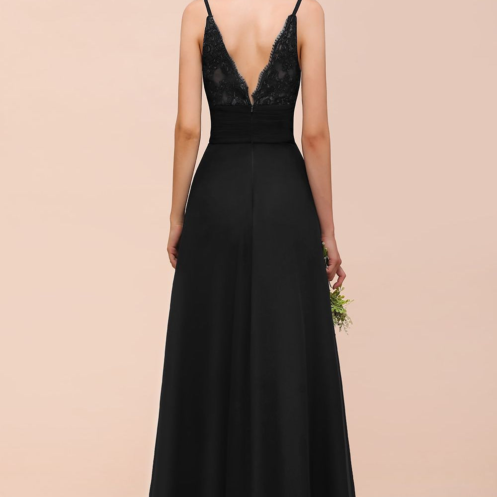 black sweetheart bridesmaid dress Azazie Ayla