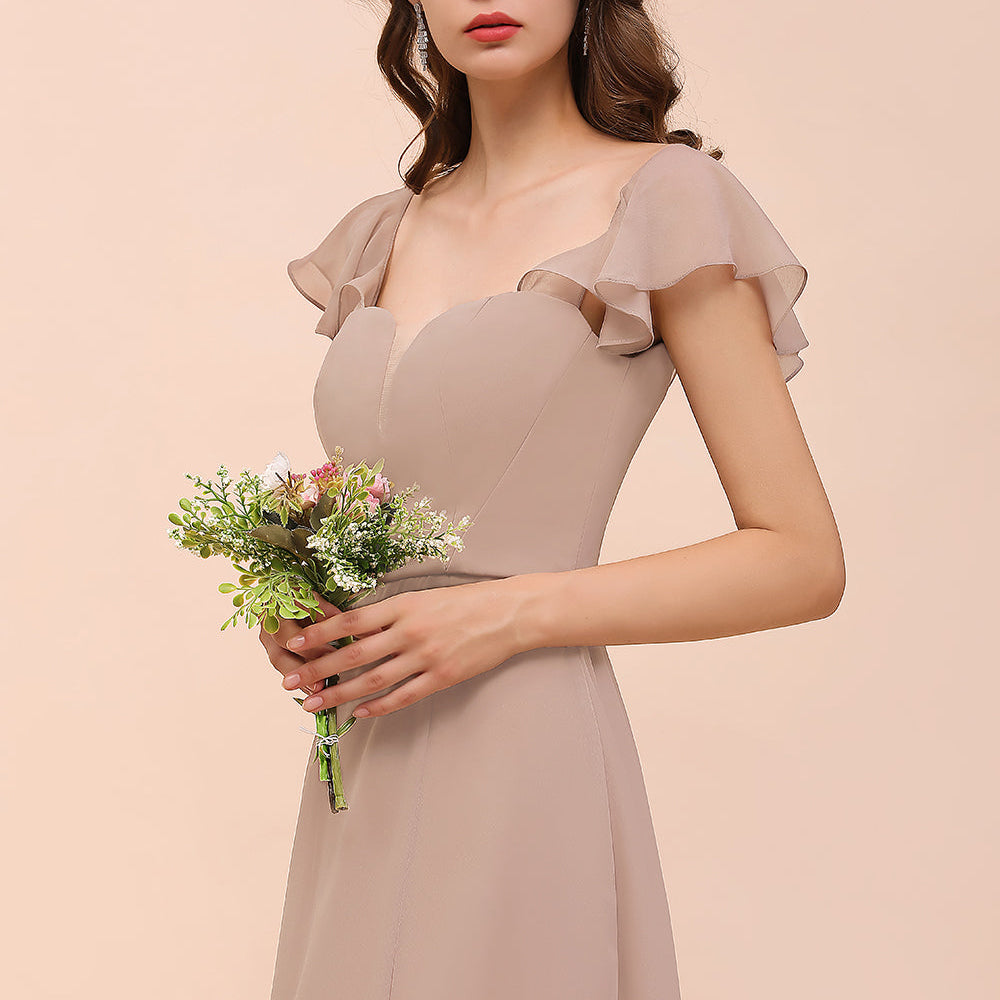 
                  
                    Elegant Long A-line Chiffon Front Slit Chiffon Bridesmaid Dress with Slit-BIZTUNNEL
                  
                