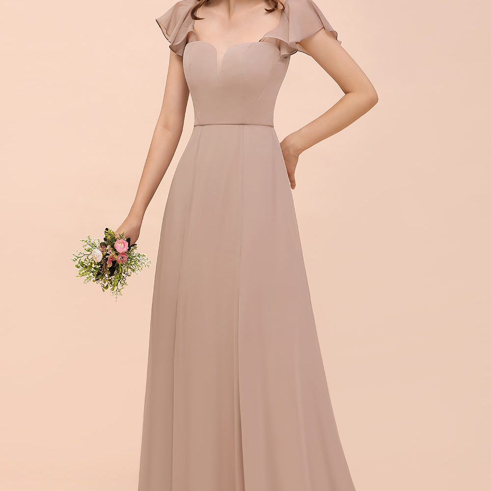 
                  
                    Elegant Long A-line Chiffon Front Slit Chiffon Bridesmaid Dress with Slit-BIZTUNNEL
                  
                