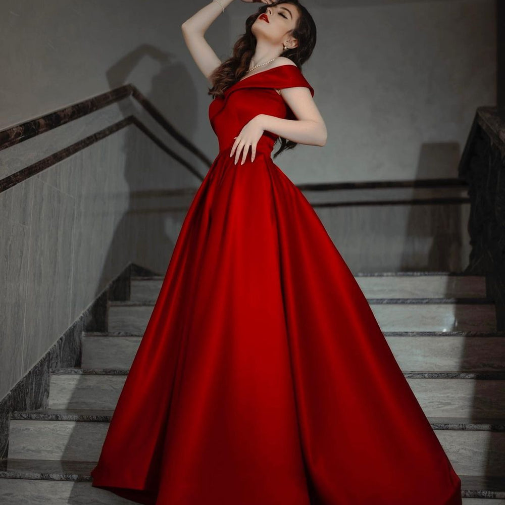 windsor red prom dress Kat Formal Glitter Lace-Up Column Evening Party Red Sparkly Windsor Dress -