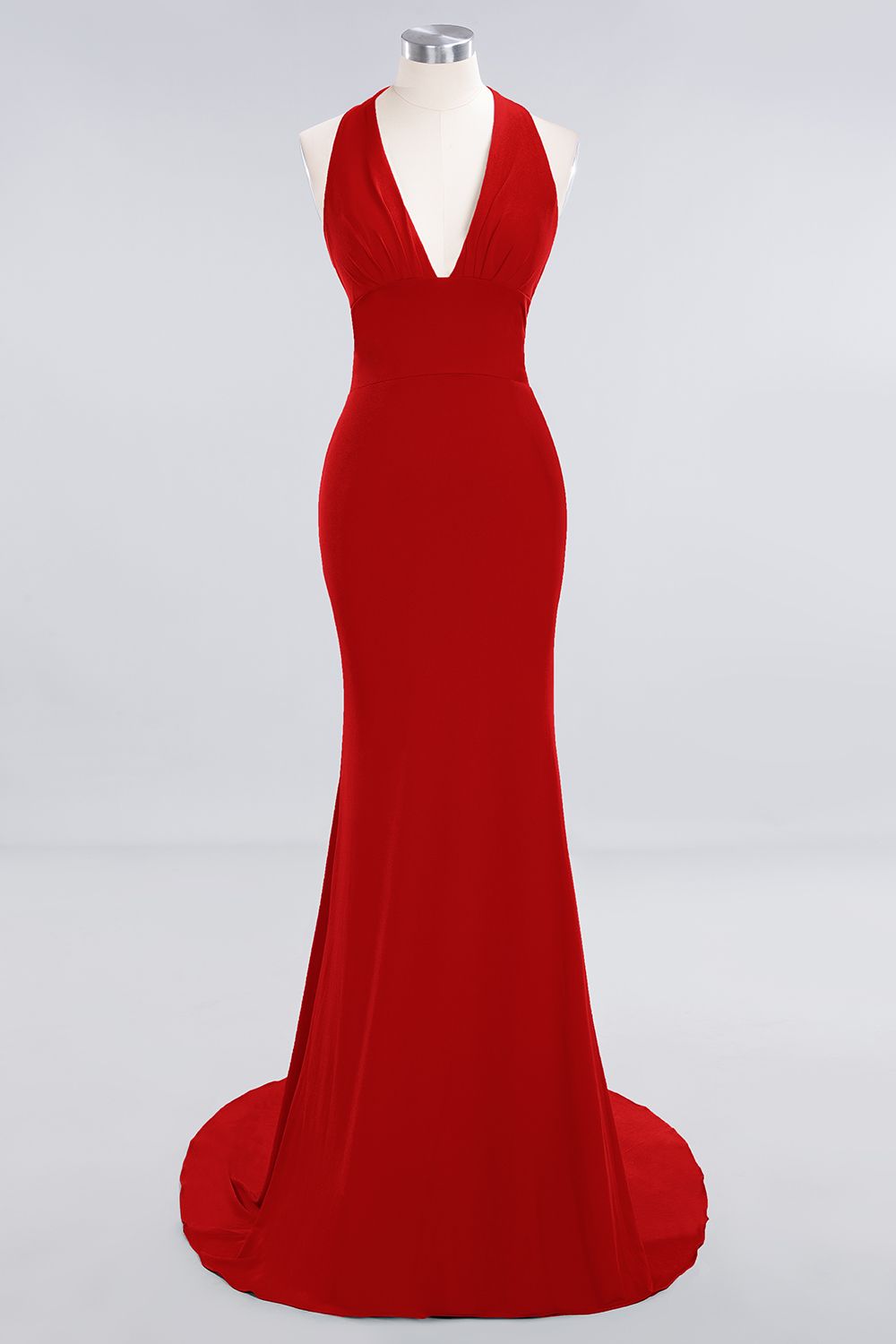 Elegant Halter Mermaid Sleeveless Black Bridesmaid Dresses, BG513 main image 0