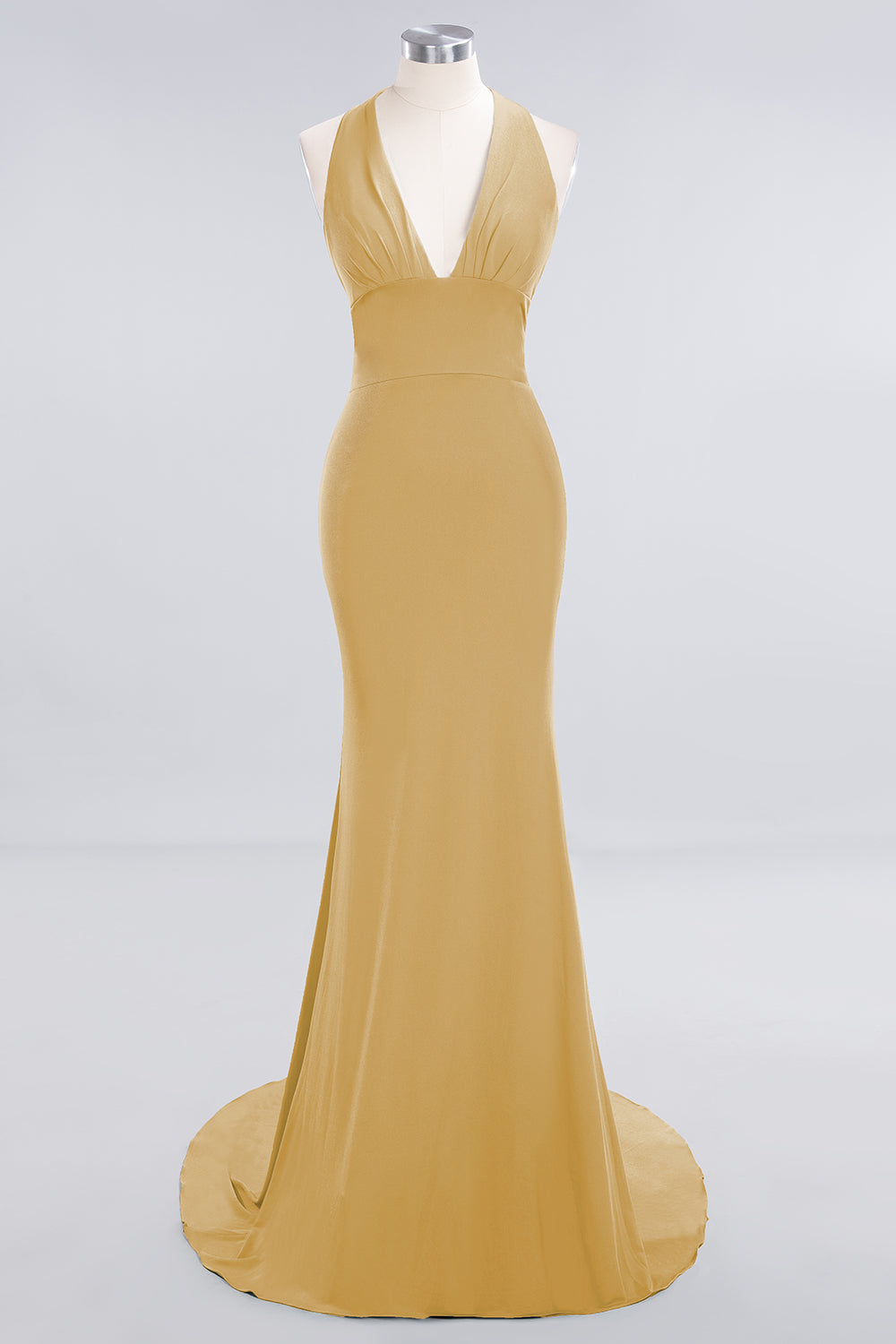 Halter Neck Backless Mermaid Prom Dress main image 0