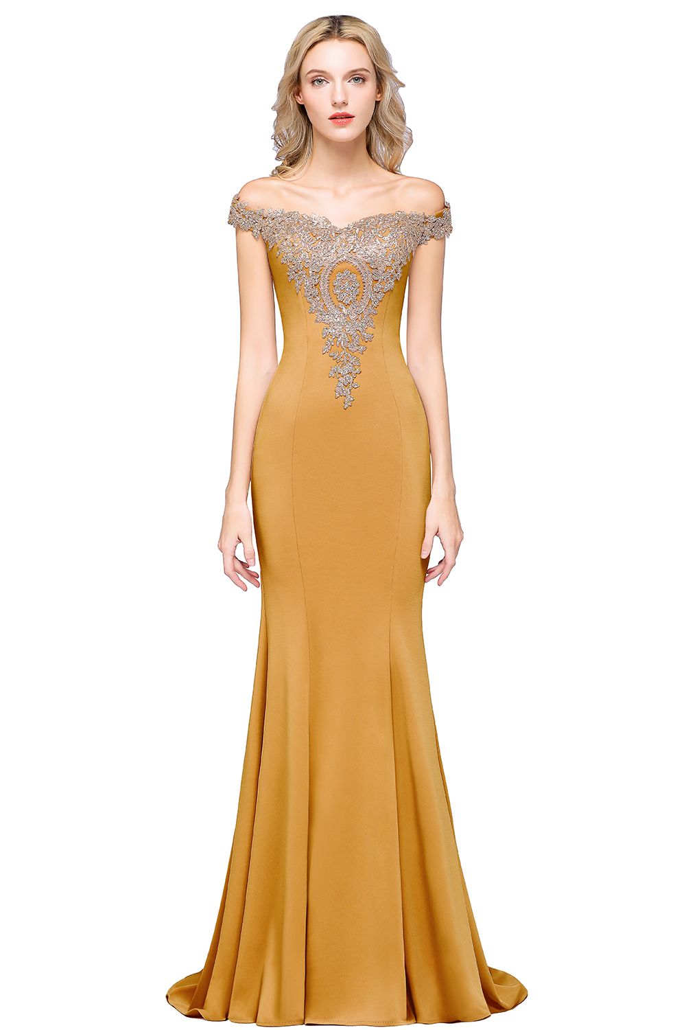 Load image into Gallery viewer, Elegant Long Mermaid Off the Shoulder Bridesmaid Dress-BIZTUNNEL
